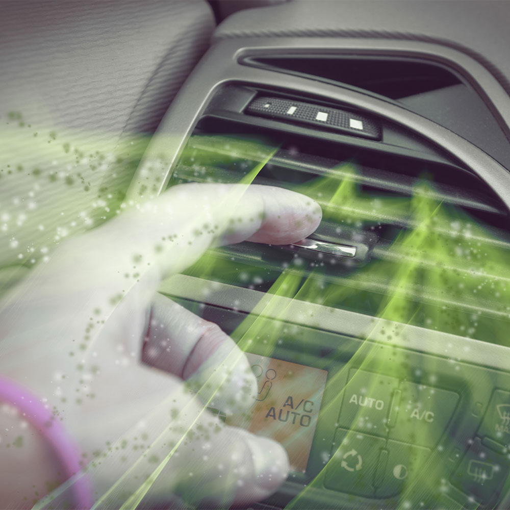 Bacteria infected air