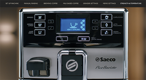 How you can customize the aroma setting in your Saeco machine